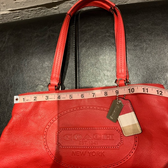 Special Anniversary Leather Coach Tote Bag - Picture 11 of 16